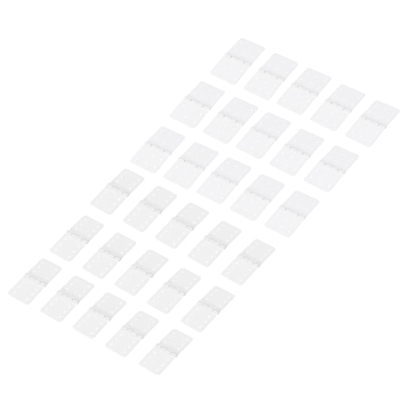 Uxcell RC Hinges 1 Inch x 0.5 Inch, 1.4 Inch x 0.8 Inch Adjustable Model Airplane Remote Control Aircraft Wings Parts Square Plastic Loose-Leaf 50 Pcs