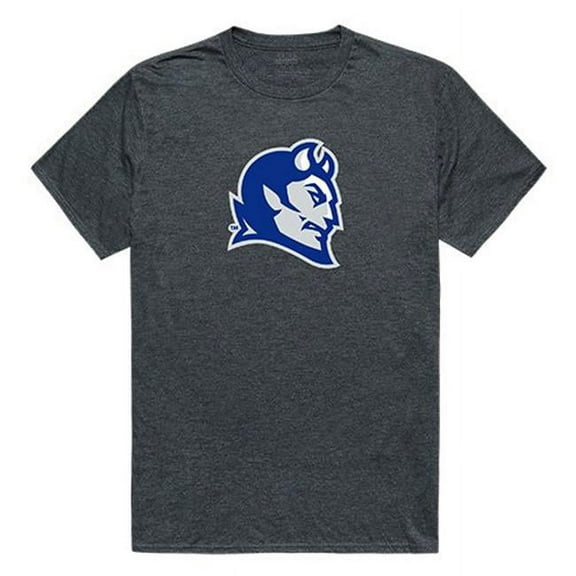 W Republic Apparel 519-113-E9C-02 Central Connecticut State University Cinder Tee for Men, Heather Charcoal - Medium