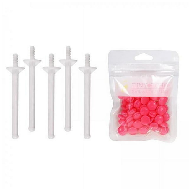 Bunblic 2-4pack 1Bag Depilatory ing Beads Hair Removal Set & 5x Applicator 4 Pcs