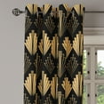 thumbnail image 3 of Ambesonne Grommet Curtain, , 50"x60", Pale Mustard and Dark Grey, 3 of 5