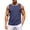 Navy, variant on Mens Tank Top Regular Fit Comfortable Quick Drying Crew Neck Sleeveless Tees Soft Lightweight Summer Daily Wear Orange Size L
