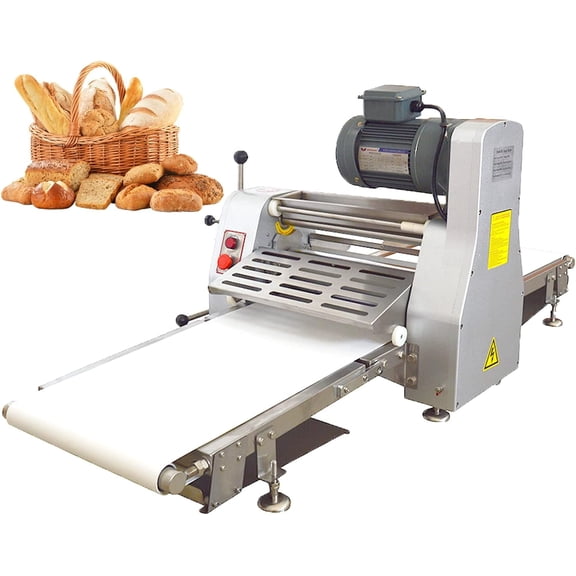 PreAsion Commercial Use Dough Sheeter Folding Folding Table Pastry Machine Conveyor Belt Bakery Equipment 500mm 110V