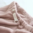 thumbnail image 3 of SWSMCLT Women's Fuzyy Pj Bottom Maternity Pajama Pants Fleece Plush Cinch Bottom Elastic Elastic Band Cold Weather Jammie After Birth Pink Medium, 3 of 5