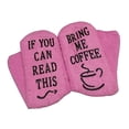 thumbnail image 5 of Novelty Fuzzy Slogan Socks Cupcake Socks Crew Socks Gifts Pink, 5 of 8