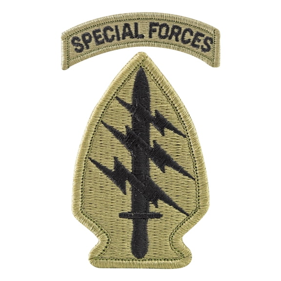 Army Special Forces with Special Forces Tab OCP Hook & Loop Patch