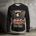 thumbnail image 7 of Usa 250th Anniversary Merchandise, 4th of July Shirts for Men Patriotic Long Sleeve Tops Eagle Print Shirt Button Up Henley Pullover, 7 of 7