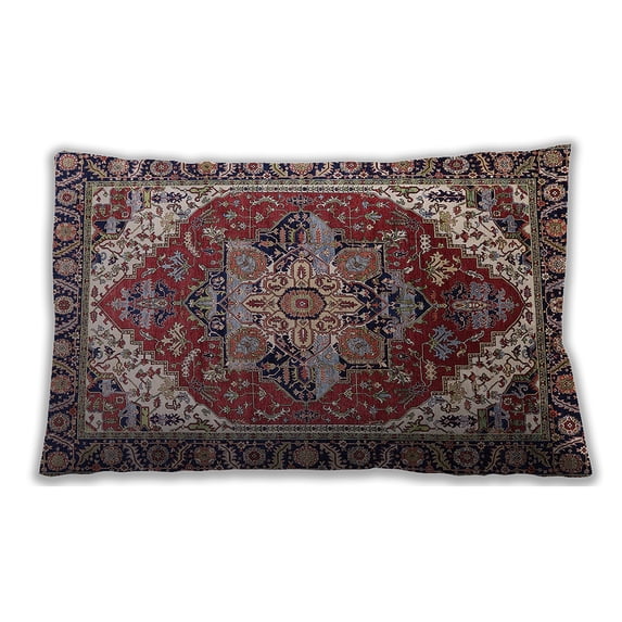 Ahgly Company Indoor Rectangular Mid-Century Modern Lumbar Throw Pillow, 13 inch by 19 inch