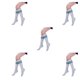 thumbnail image 1 of Calcetines Jumpingount hasta la rodilla suaves y transpirables para niñas Talla única, 1 of 6