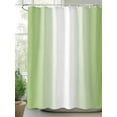 thumbnail image 3 of Dark Sea Green Ombre Waterproof Fabric Shower Curtain, Modern Gradient Abstract Art Shower Curtain for Bathroom Curtains Bathtubs Hotel Washable Shower Curtains with 12 Hooks Small 36x78in, 3 of 6