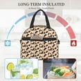 thumbnail image 6 of DouZhe Lunch Bags for Women and Men, Fashion Animal Print Black White Prints Reusable Portable Insulated Cooler Waterproof Lunch Tote Bag for Travel Work Picnic, 6 of 7