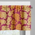 thumbnail image 5 of Ambesonne Ombre Valance & Curtain, Hibiscus Flower Silhouette, 55"x45", Raspberry Sand Brown, 5 of 7