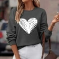 thumbnail image 4 of Wancir Womens Oversized Sweatshirts Graphic Print Long Sleeve Crewneck Lightweight Hoodies Thin Casual Loose Pullover Tops, 4 of 6