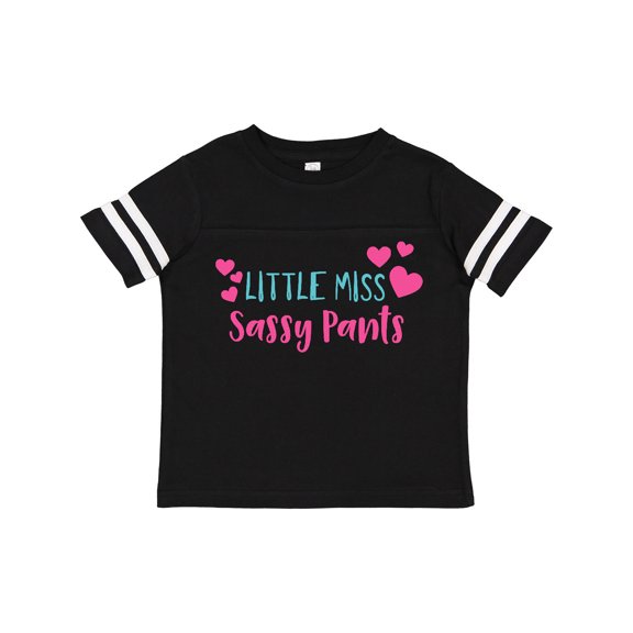 Inktastic Little Miss Sassy Pants, Sassy, Sassy Girl, Hearts Girls Toddler T-Shirt