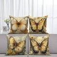 thumbnail image 5 of Dashan Butterfly Throw Pillow Covers 18x18 4 PCS Vintage Style Home Couch Cushion Pillowcases for Sofa Living Room, 5 of 6
