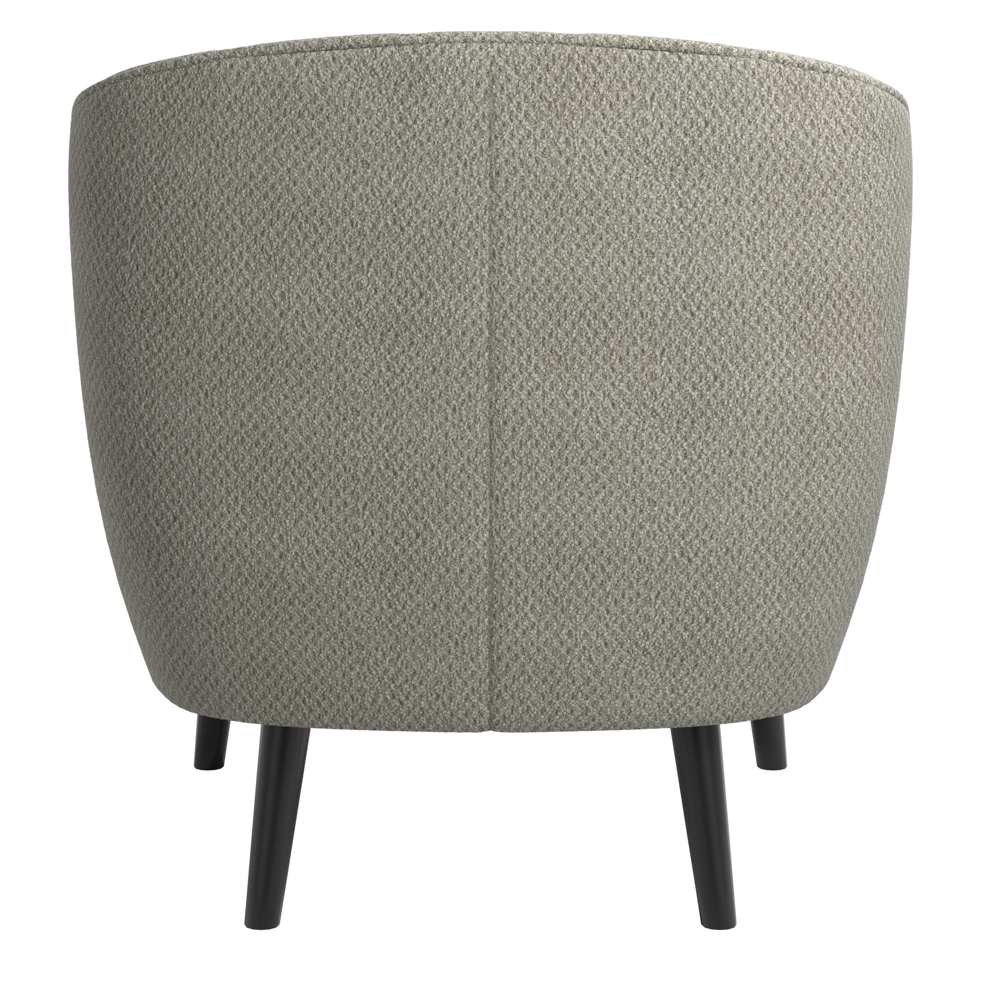 Weston Home Rhyl Mid-Century Modern Channel-Tufted Accent Chair, Grey