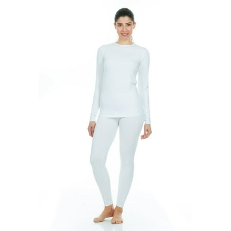 Thermajane Women's Ultra Soft Thermal Underwear Long Johns Set With Fleece Lined (X-Small, (Best Thermal Wear For Women)