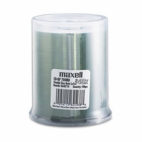 Maxell CD R Discs 700MB 80 Min Spindle Printable 100 Per Pack maxell-cd-r-discs-700mb-80-min-spindle-printable-100-per-pack