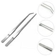 thumbnail image 3 of PBPBOX Lizard Feeding Tongs Tools Stainless Steel Silver for Reptiles 2Pcs, 3 of 7