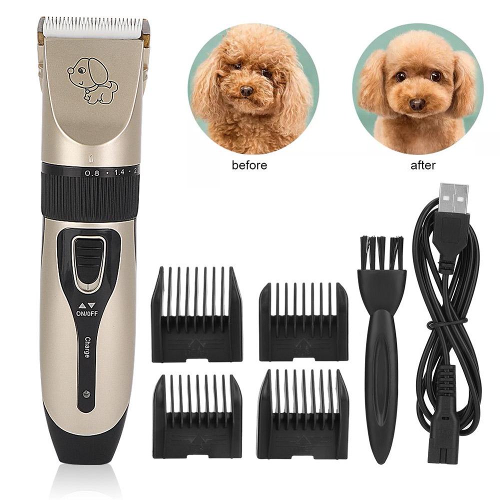 Mgaxyff USB Electric Animal Pet Dog Cat Hair Trimmer Shaver Razor Grooming Machine, Cat Hair