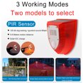 thumbnail image 5 of Solar Sound and Light Alarm Motion Sensor 110DB Sound Alert LED Flash Warning Strobe Security Alarm System for House Farm Villa, 5 of 5