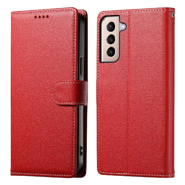 Étui pour FOXDOCK Samsung Galaxy S21 Plus – Cuir Premium, 3 Emplacements pour Cartes, Protection Antichoc