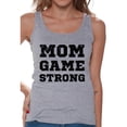 thumbnail image 1 of Awkward Styles Women's Mom Game Strong Mom's Graphic Tank Tops Black Cosmic, 1 of 4