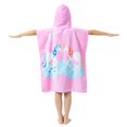 thumbnail image 4 of Towel Gealaek Kids - Poncho con capucha (70 x 60 cm), unicornio, color rosa, 4 of 9