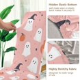 thumbnail image 5 of Yayeee 2 Pack Dining Chair Covers Stretch Parson Chairs Slipcovers Seat Protector, Pink Cartoon Halloween, 5 of 6