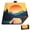 Orange Sunset, variant on Catalonia Extra Large Waterproof Picnic Blanket 70" x 80", Starry Mountain Foldable Outdoor Mat, Durable Soft Blanket for Camping, Beach, Park, Home & Emergency Use