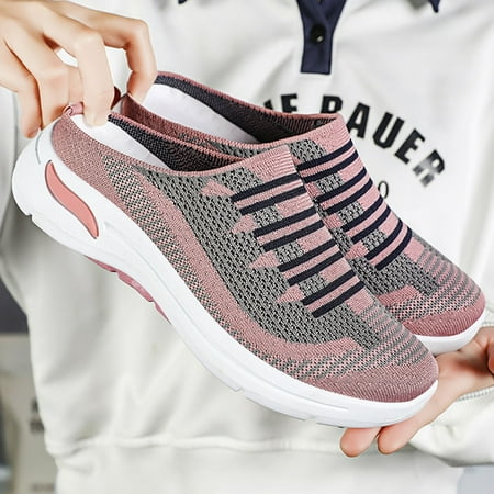 

XDDST Women s Casual Shoes Flat Women Casual Shoes Spring and Summer Casual Women s Shoes Casual Breathable Half Flop Sneakers