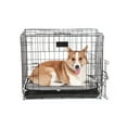 QIAOQI Dog Bed Mattress Grey Crate Pad Orthopedic Sleeping Puppy