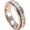 4mm silver, variant on Spinner Relieving Anxiety Cubic Zirconia Stackable Fidget Band Ring Titanium Steel Stainless Steel Roman Numeral Finger Rings Anxiety Relief for Women Men Jewelry