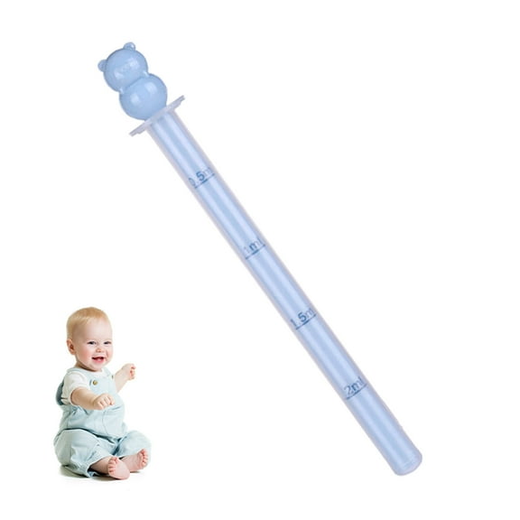 Cartoon Liquid Medicine Dispenser Syringe for - Colorful Baby Medicine Feeder for and Toddlers (Random Color) - Blue