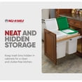 thumbnail image 5 of Rev-A-Shelf Top Mount Double Pullout Under Cabinet Trash Can, 35 Qt, 4WCTM-18DM2-162, 5 of 12