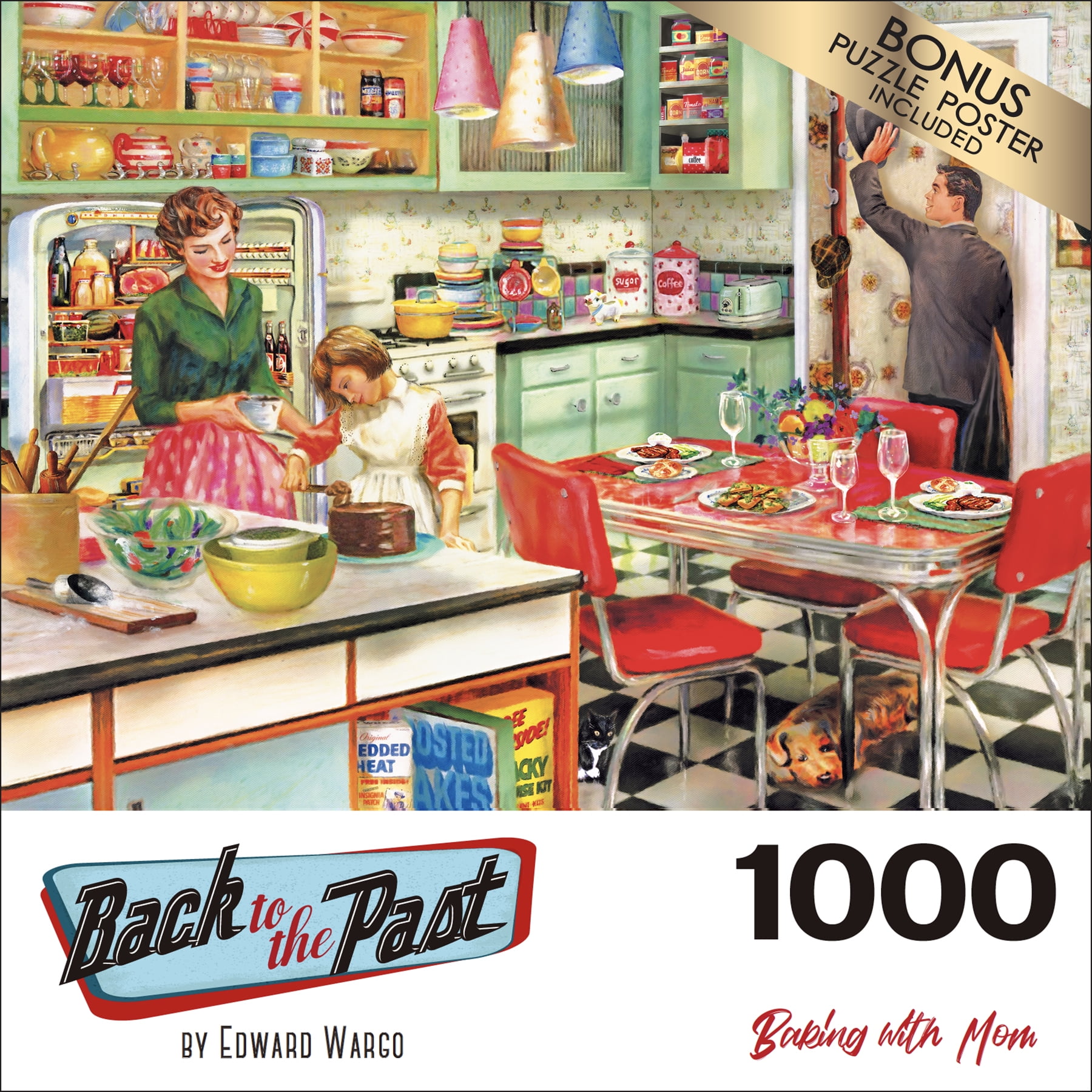 Cra-Z-Art Back to the Past 1000 Piece Jigsaw Puzzle - Baking with Mom -  Walmart.com
