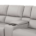 thumbnail image 4 of Melbourne 122" Modern Power Motion 6-Piece Reclining Corner Sectional Sofa Set with Cup Holders, 4 of 11