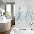 thumbnail image 2 of Ryvnso Flowers Bows Cotton Hand Towels Sets Face Towel 2 PCs Bathroom Decorative, 2 of 7