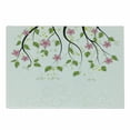 thumbnail image 1 of Floral Cutting Board, Branch with Flowers Leaves Cartoon Illustration Happy Summer Nature Art, Decorative Tempered Glass Cutting and Serving Board, Small Size, Pink Green, by Ambesonne, 1 of 1