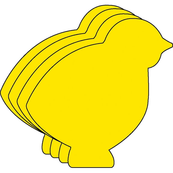 SHAPES ETC. Small Single Color Cut-Out - Chick