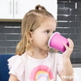 thumbnail image 3 of Re-Play Tiny Tumblers with Sip Lid - 6oz 3-Pack Toddler Drinking Cup - Dishwasher safe - Made in the USA - BPA-Free - Stackable - Tulip, 3 of 10
