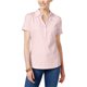 thumbnail image 1 of Camiseta Polo bordada Karen Scott para mujer rosa extragrande, 1 of 1