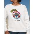 thumbnail image 2 of Women Power Superhero Sweatshirt Women -Image by Shutterstock, Female Small, 2 of 4