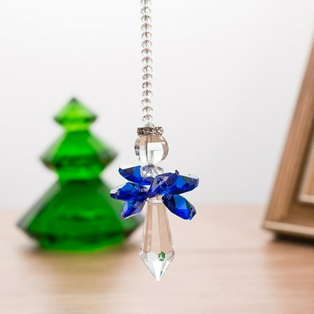 

Crystal Glass Pendant Guardian Angel Suncatcher Home Window Decor Hanging Bead Car Interior Prism Ornament New