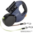 thumbnail image 5 of Retractable Double Dog Leash With Two 3 Meter Long Cords, 360 Tangle-free Double Dog Leash For Walking Two Dogs Up To 50 Lbgray, 5 of 5