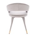 thumbnail image 2 of Darius Dining Chair In Grey Velvet - SET OF 2, 2 of 4