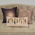 thumbnail image 4 of Donna Sharp Mojave Red Feather Decorative Pillow - Southwest Rectangle Décor Pillow - Machine washable, 4 of 7
