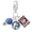 MO12, variant on 925 Sterling Silver Hot Air Balloon Globe Passport Dangle Charm for Bracelet Charms Bangle Pendant Jewelry