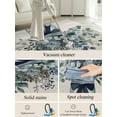 thumbnail image 5 of Blue Eucalyptus Area Rug for Bedroom 3x5 Ft Leaves Bottle Ribbon Farmhouse Linen Texture Super Soft fuzzy Throw Rug Non-Slip Fluffy Plush Indoor Floor Carpet for Living Room Nursery Home Decor, 5 of 8