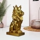 thumbnail image 4 of Colección de estatuas de cabeza 3D modernas, decoración de mesa, figurita de Animal, adorno de resina, escultura artesanal para el hogar, Dorado perfecl Escultura de León, 4 of 8