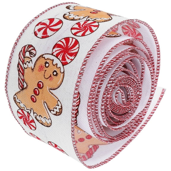 Soimiss 1 Roll of Wired Ribbon for Packages Multi Linen Bowknot Making